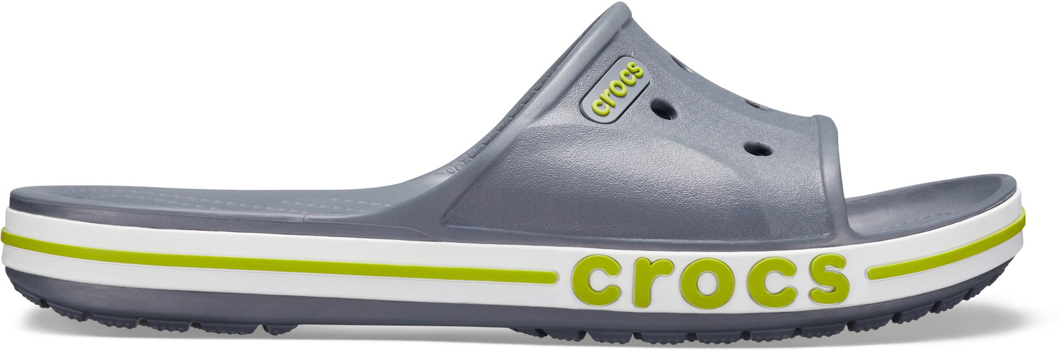 Image of CROCS Bayaband Slide Men Flip Flops (Grey , 4)
