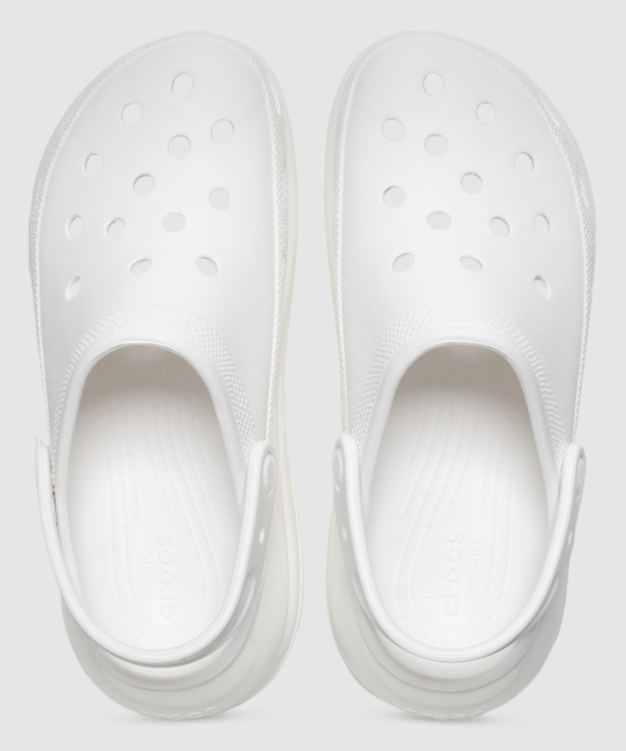 Image of CROCS Unisex Mega Crush Clogs Sandal (White , 6 UK /India)