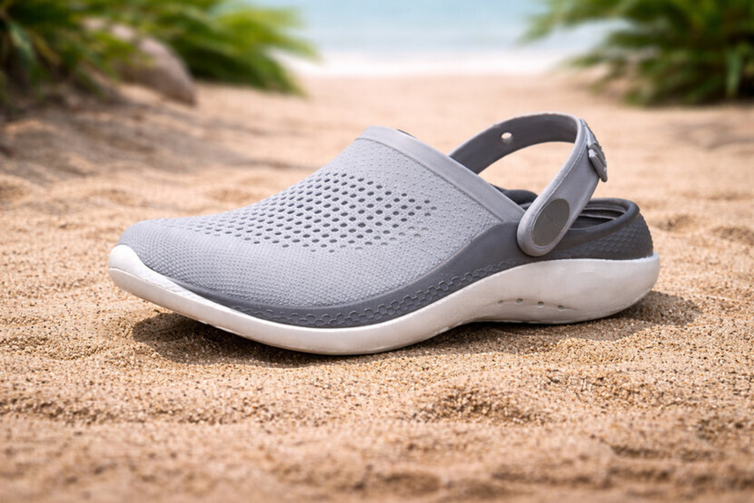 Happy Feet Men Clogs Gray - Image 5