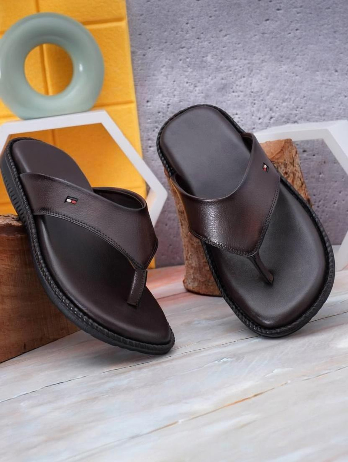 Image of WALKAROO Men Casual Sandal (Black , 8)