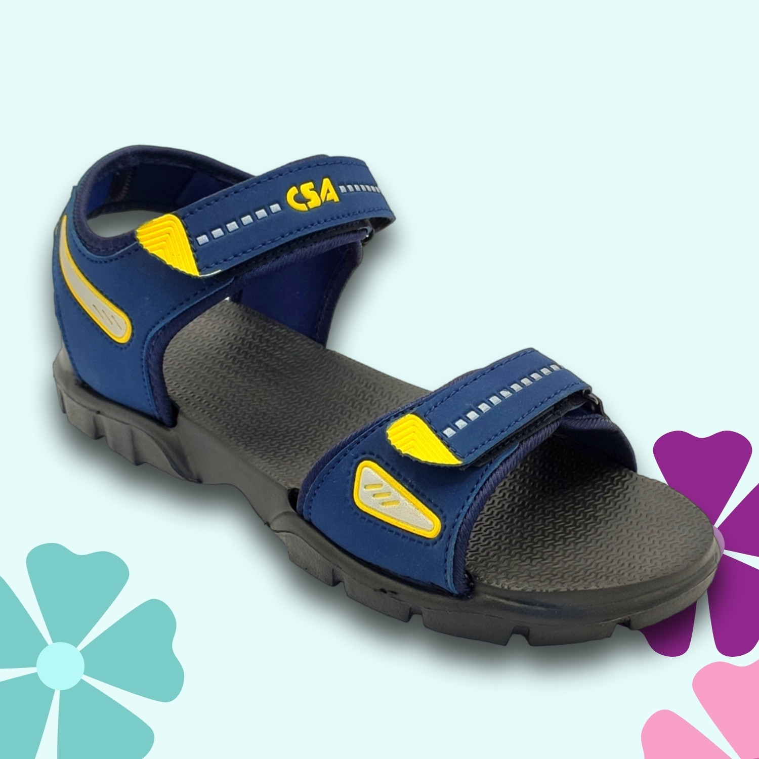 Image of Impakto by Ajanta Men Casual Sandal (Blue , 8)