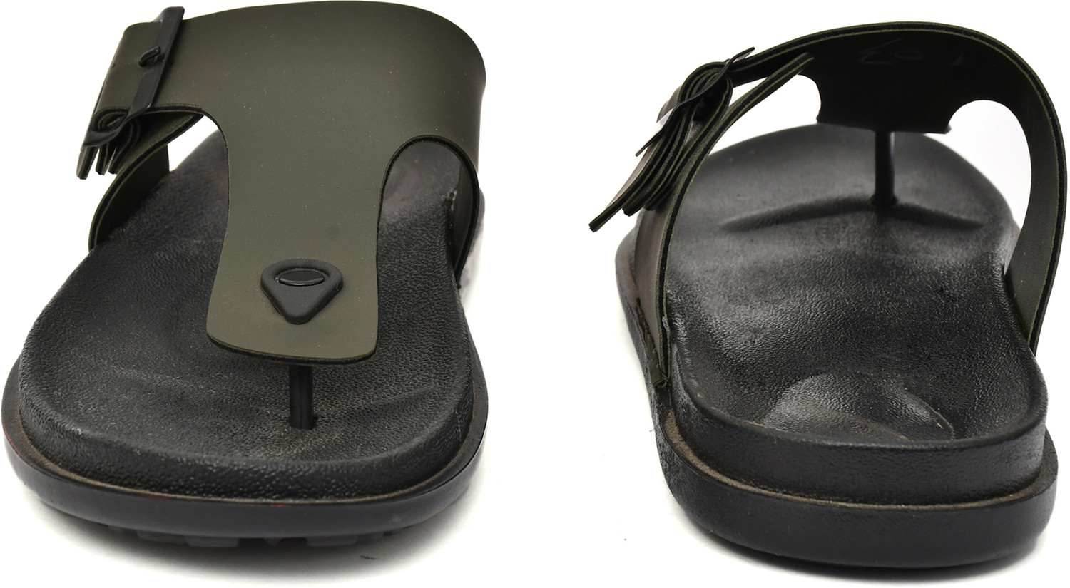 Image of house of common Men Sandal (Green, Olive , 9)