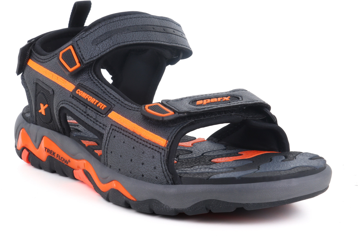 Image of Sparx Men Flats Sandal (Black , 9)
