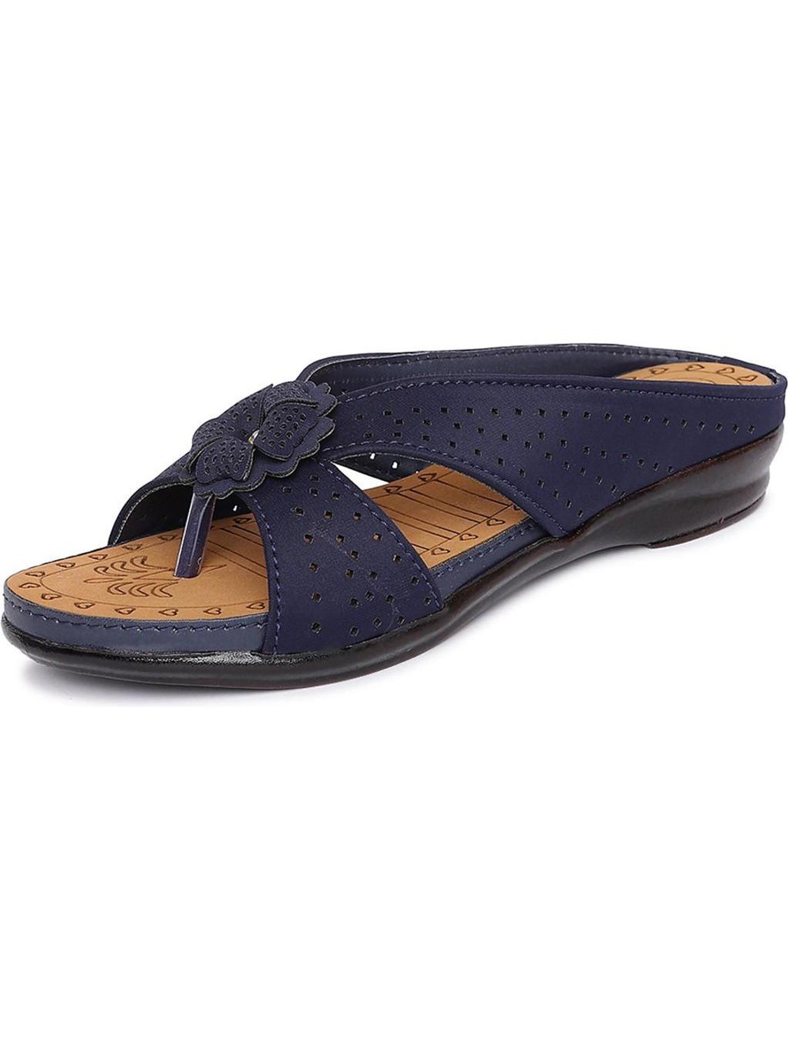 Image of ORTHO JOY Women Wedges Sandal (Brown , 9)