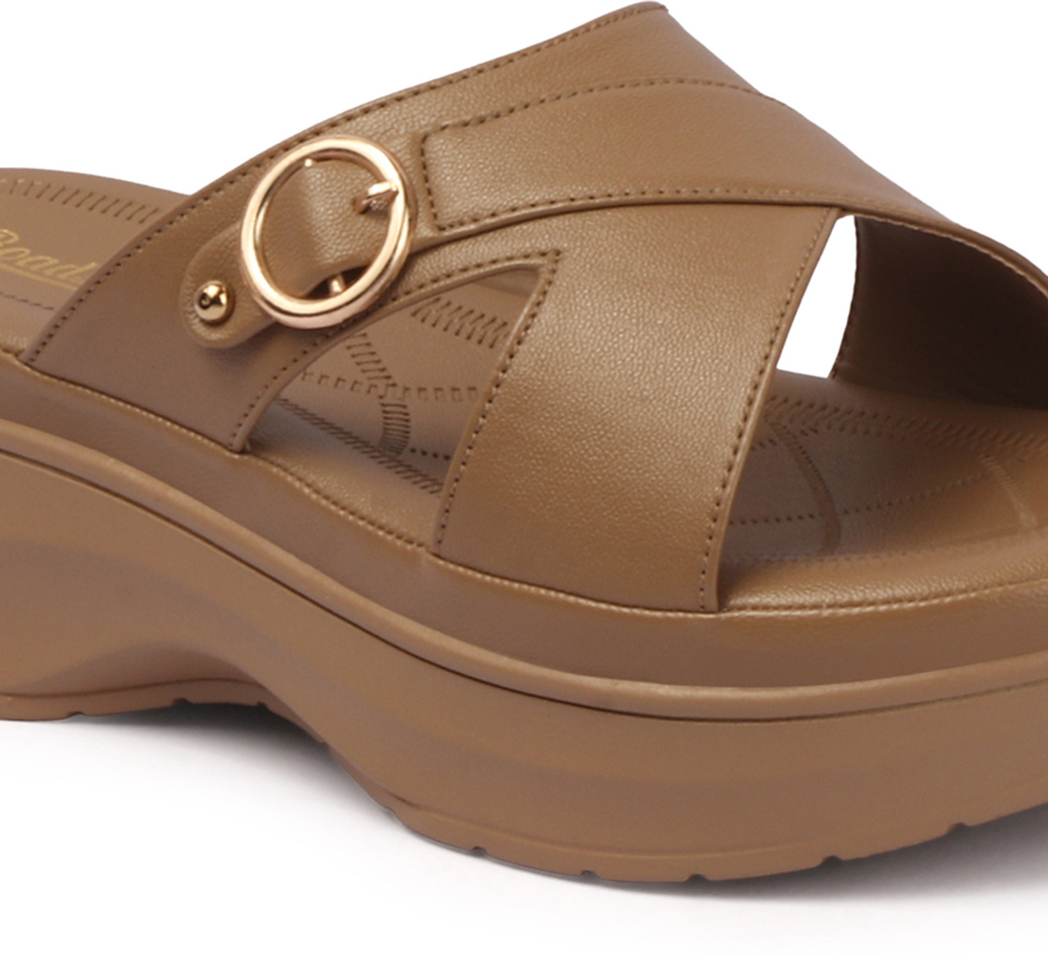 Image of Roadster Women Wedges Sandal (Beige , 6)