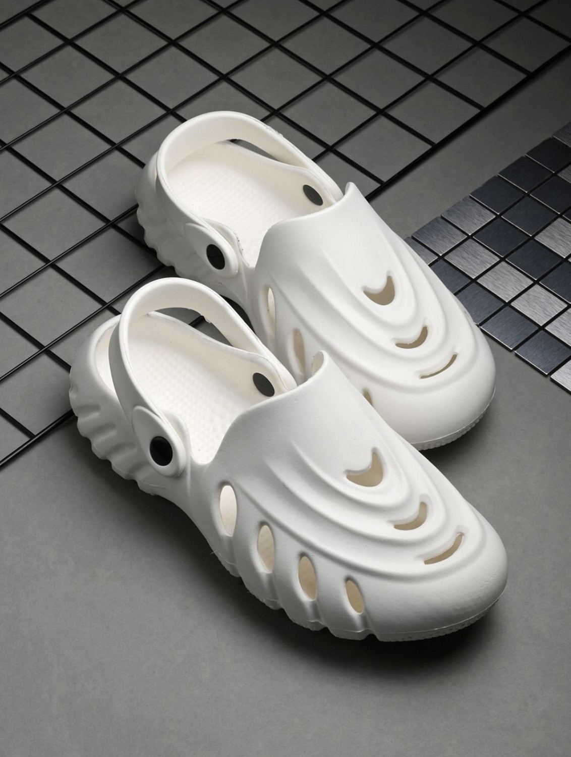 Image of TAGLINE Men Casual Sandal (White , 10)