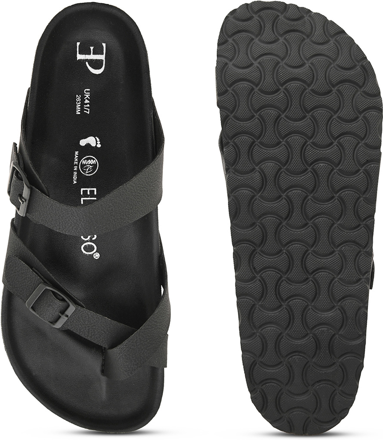 Image of EL PASO Men Sandal (Black , 9)