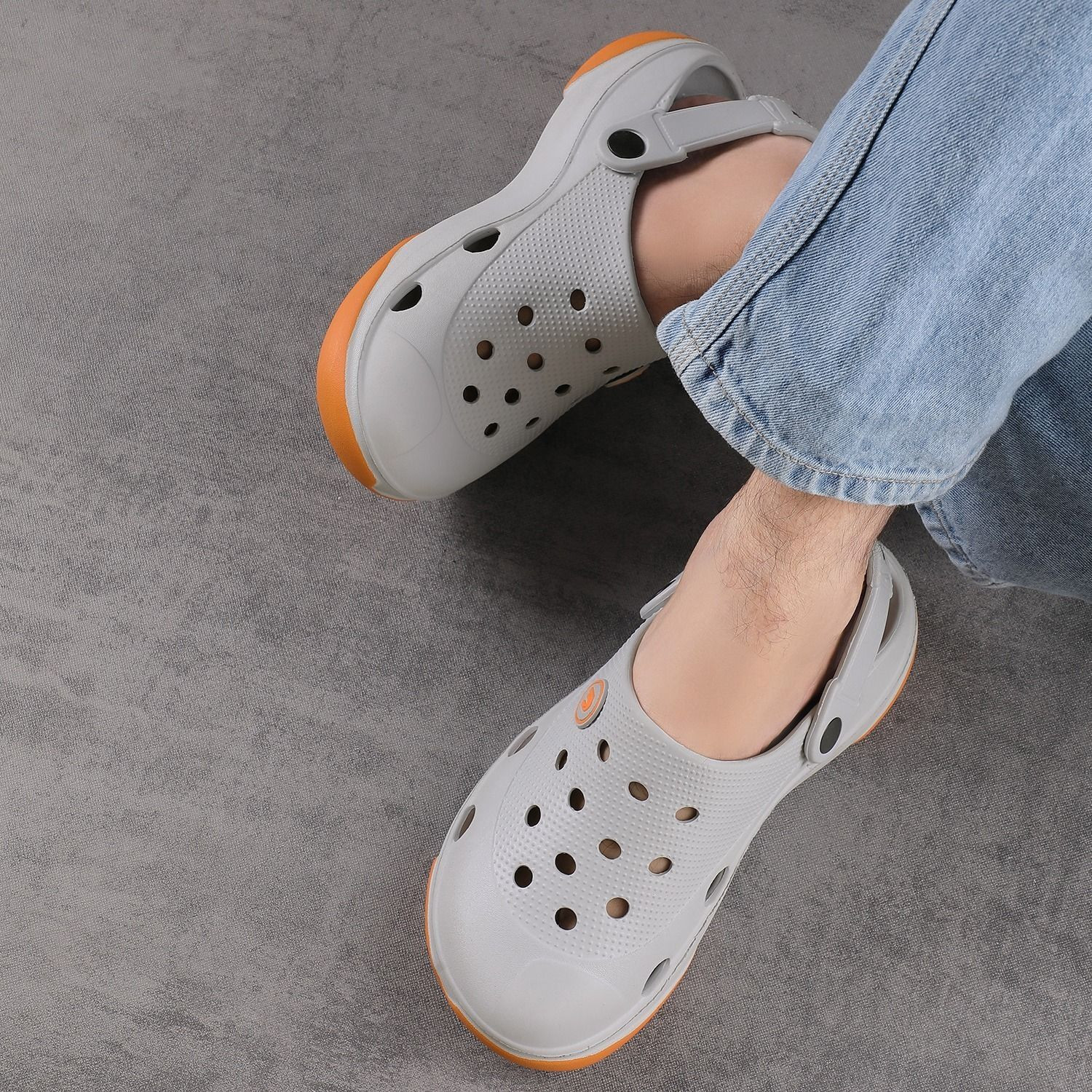 Image of EVOK Men Slippers (Grey , 10)