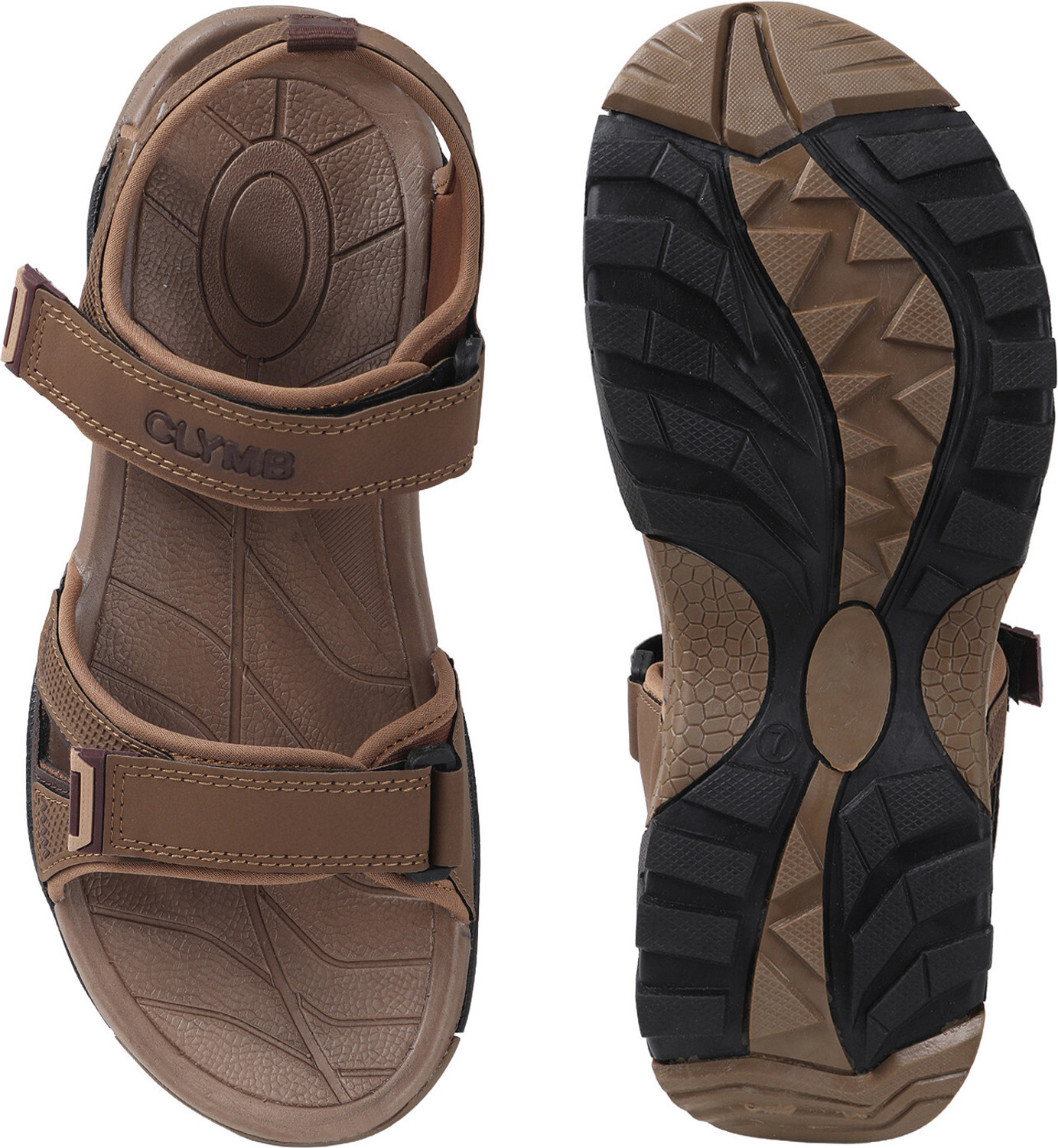 Image of CLYMB Men Sports Sandal (Brown , 8)