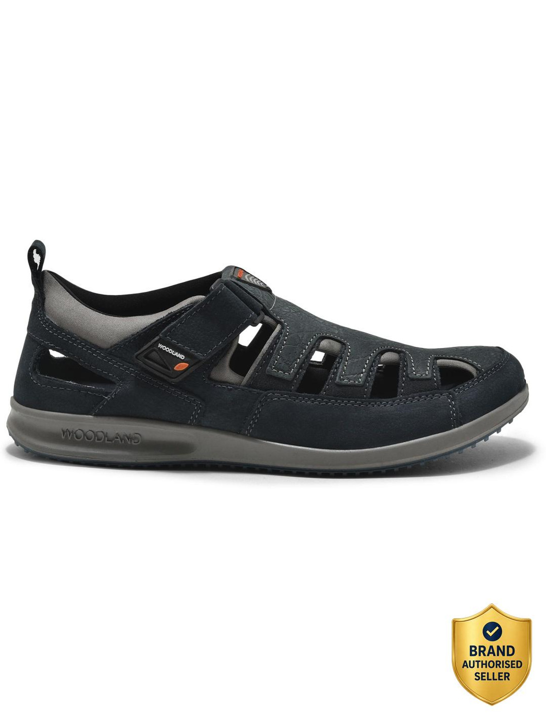 Image of WOODLAND Men Outdoor Comfortable Lightweight Everyday Use Casual Sandal (Black , 11)