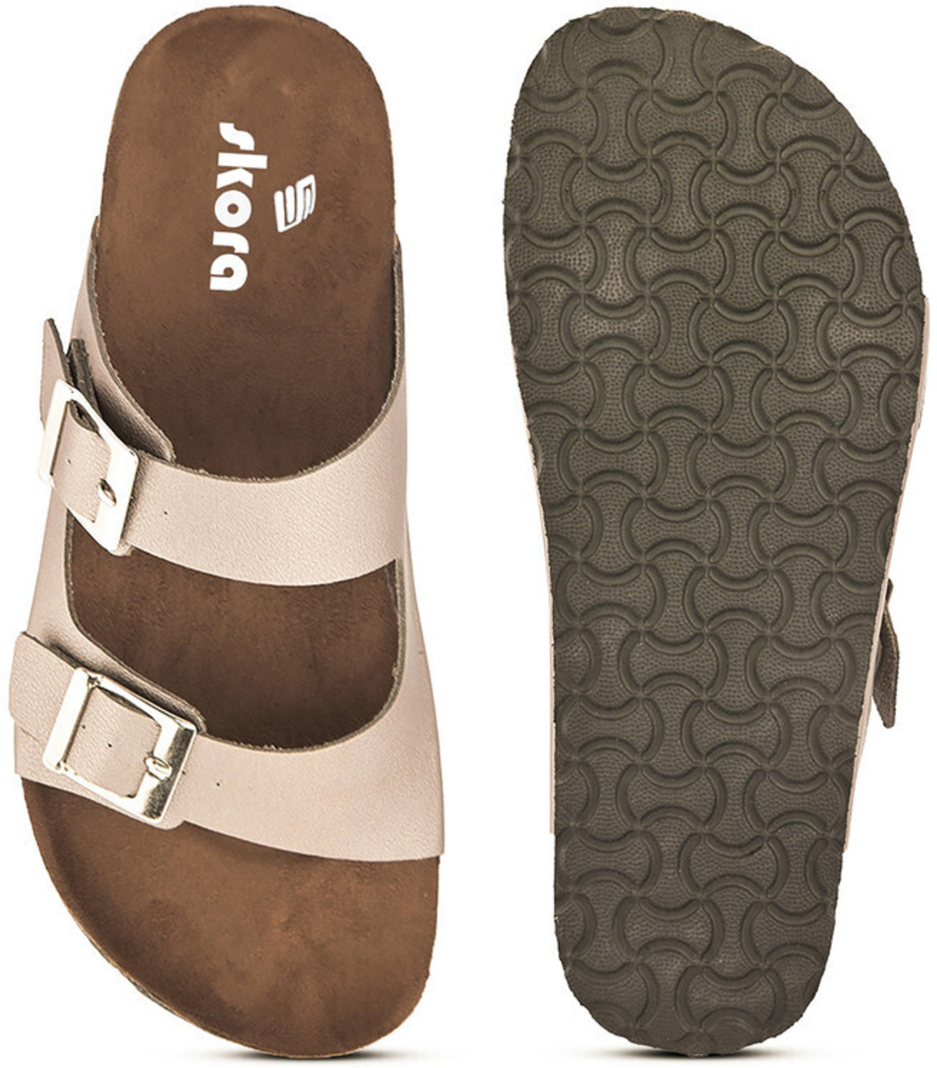 Image of Skora Women Flats Sandal (Grey , 3)