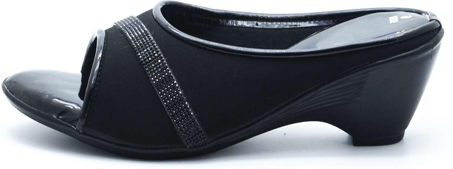 Image of IndiForce Women Casual Sandal (Black , 6)