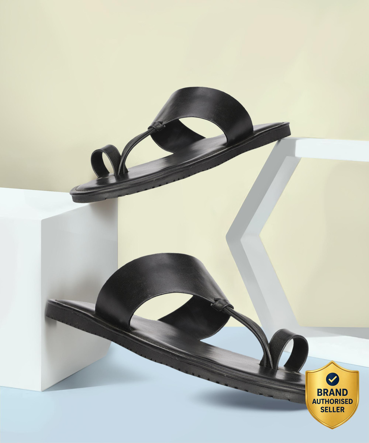 Image of house of common Men Sandal (Green, Olive , 9)
