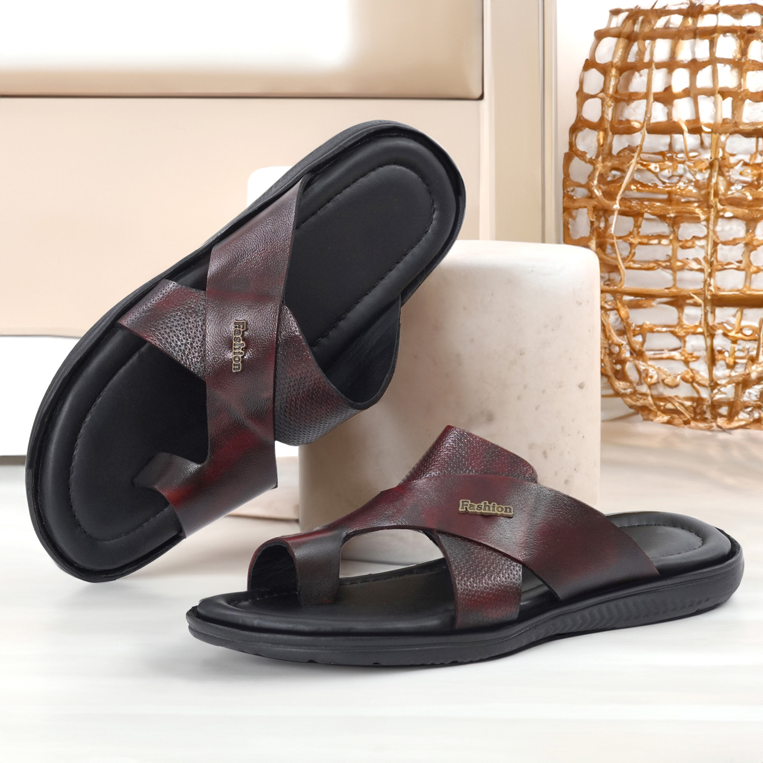 Image of DEFLOW Men Sandal (Beige , 7)