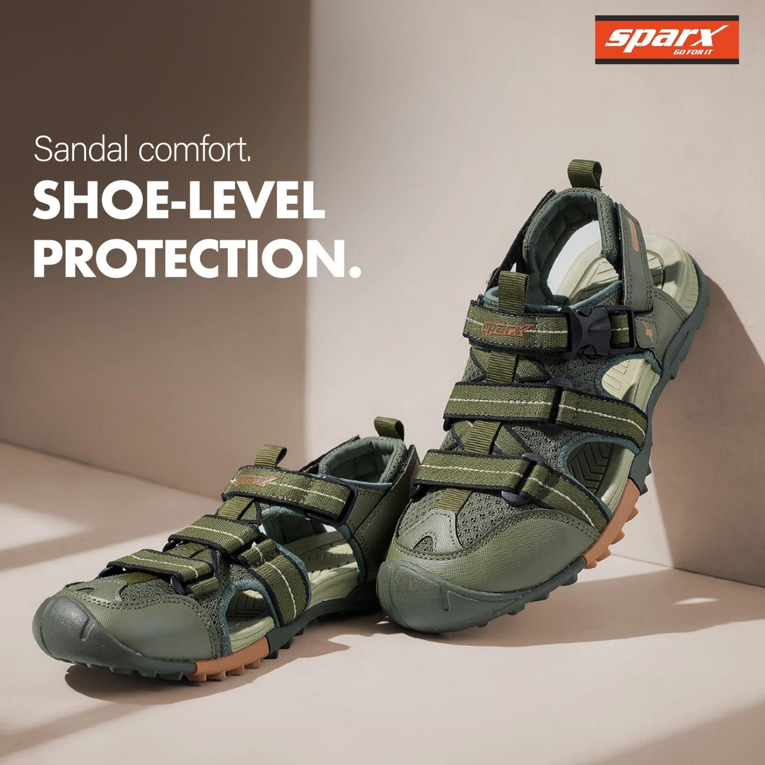 Image of Sparx Men Sandal (Olive , 10)