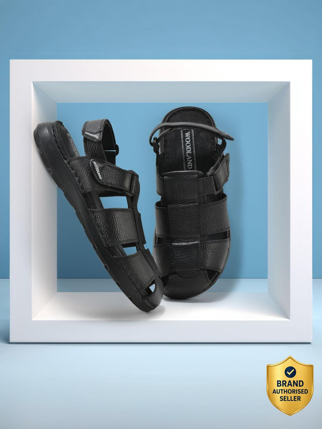 Image of WOODLAND Men Sandal (Blue , 11)
