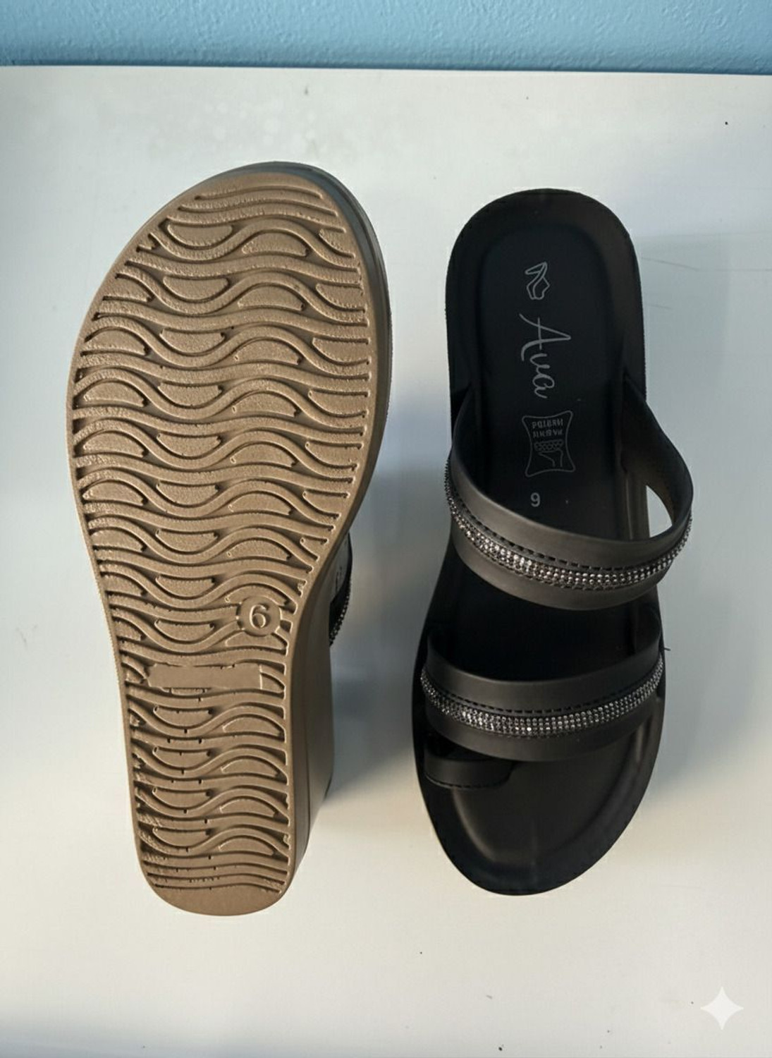 Image of AVA Women Heels Sandal (Black , 7)