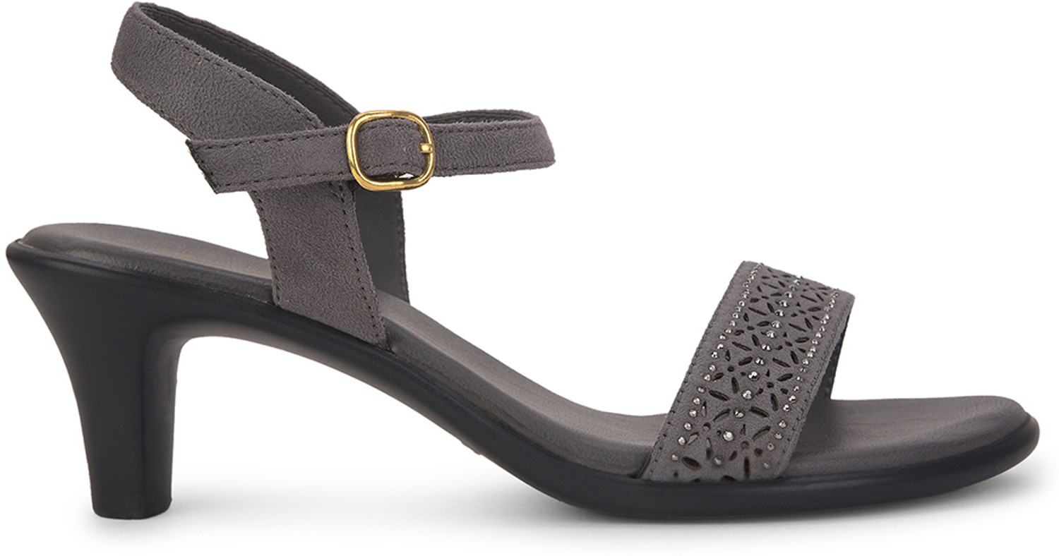 Image of Bata Women Heels Sandal (Grey , 9)
