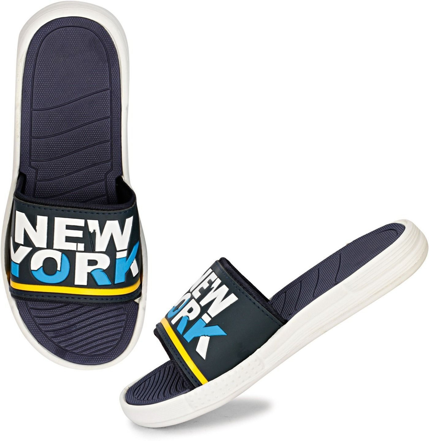 WOCMEC Men Slippers Blue Size 5 - Image 1