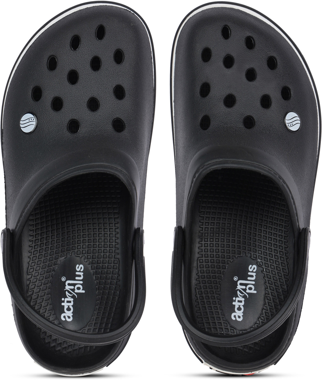 Image of action Men ONTC-02 Clogs Sandal (Black, Grey , 6)