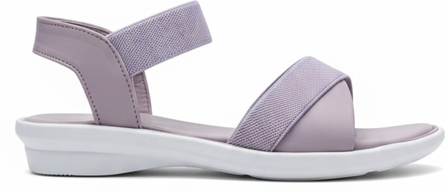 Image of Alina Footwear Women Flats Sandal (Purple , 7)