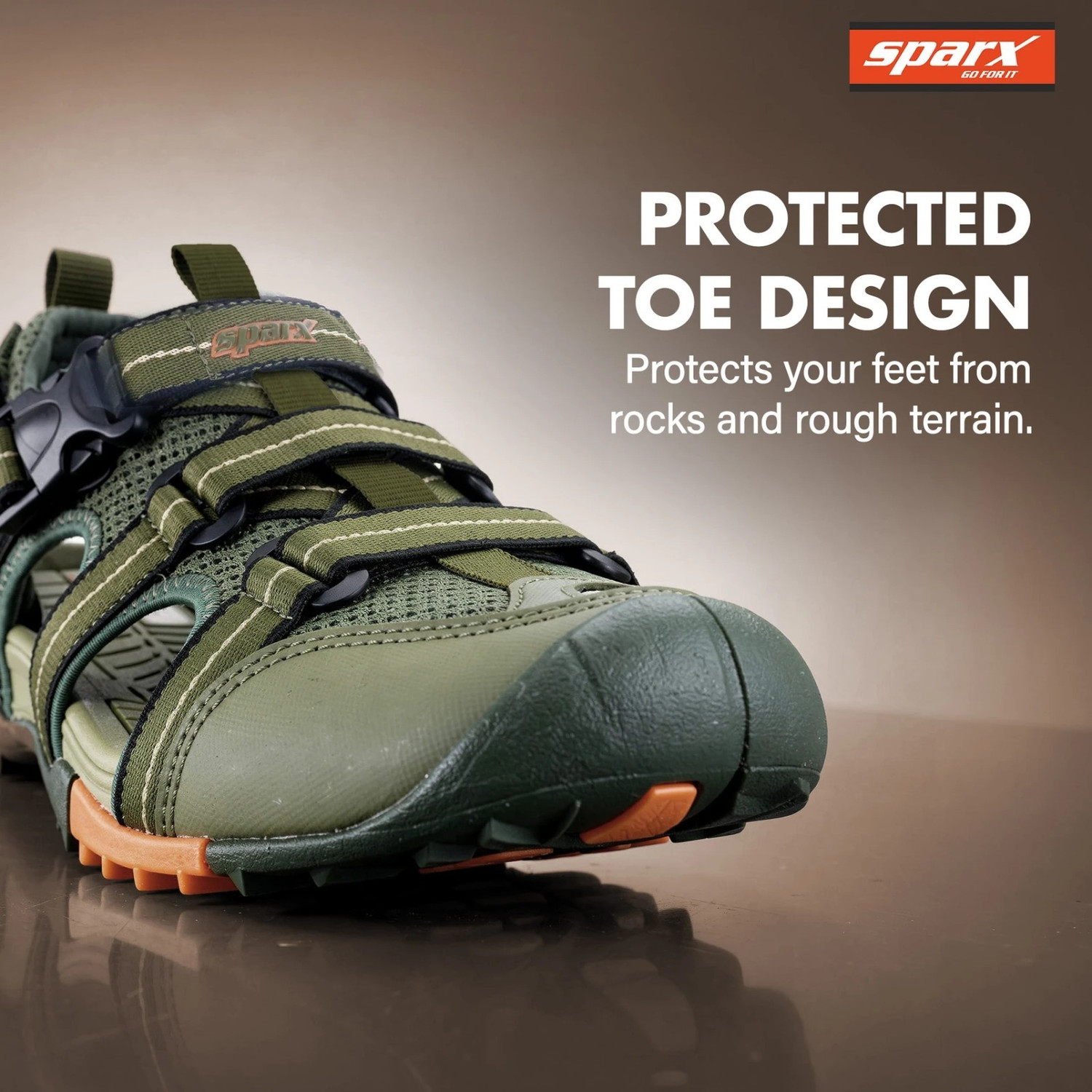 Image of Sparx Men Sandal (Olive , 10)