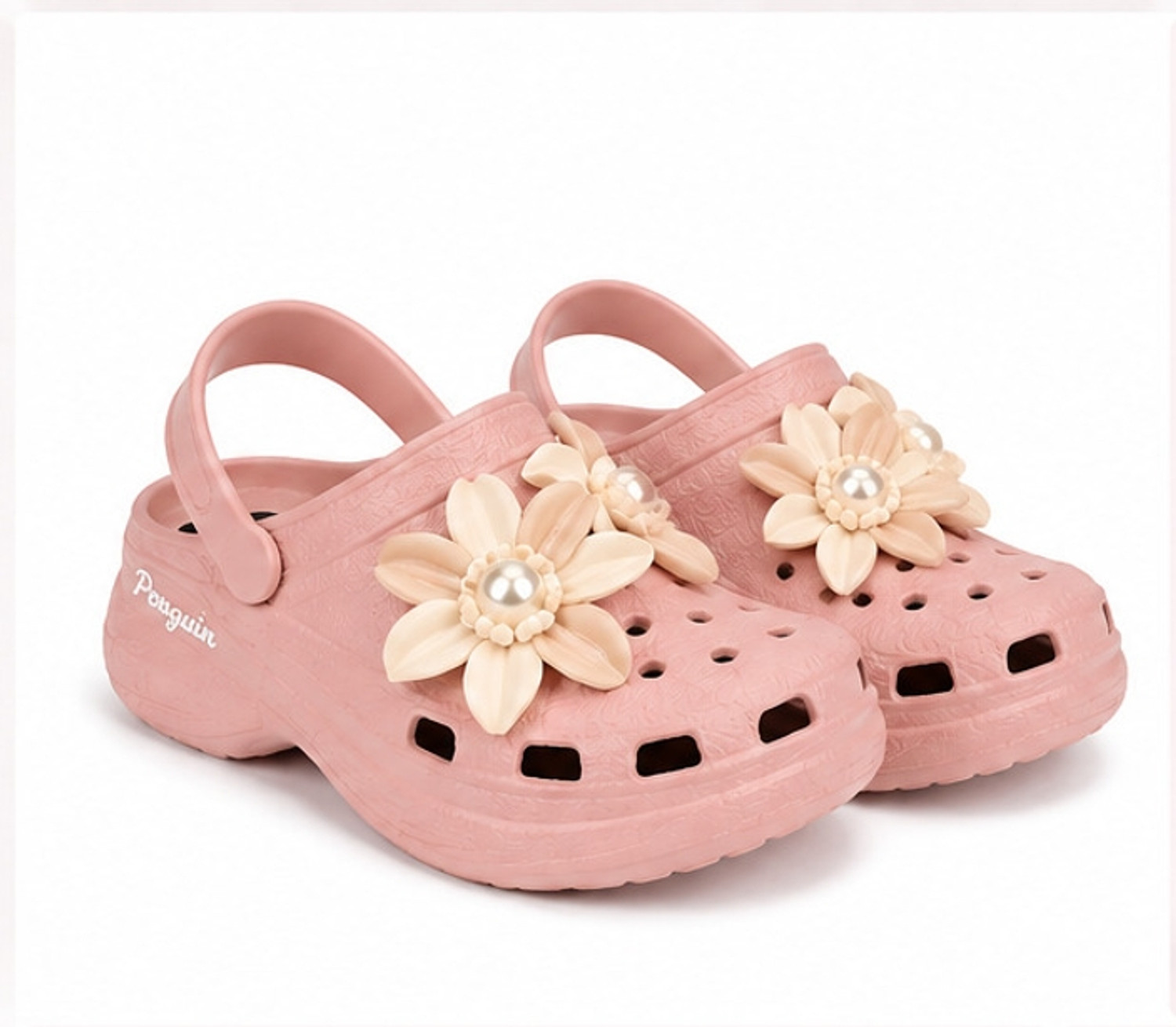 Penguin Unisex Casual Sandal Pink Size 3 - Image 1