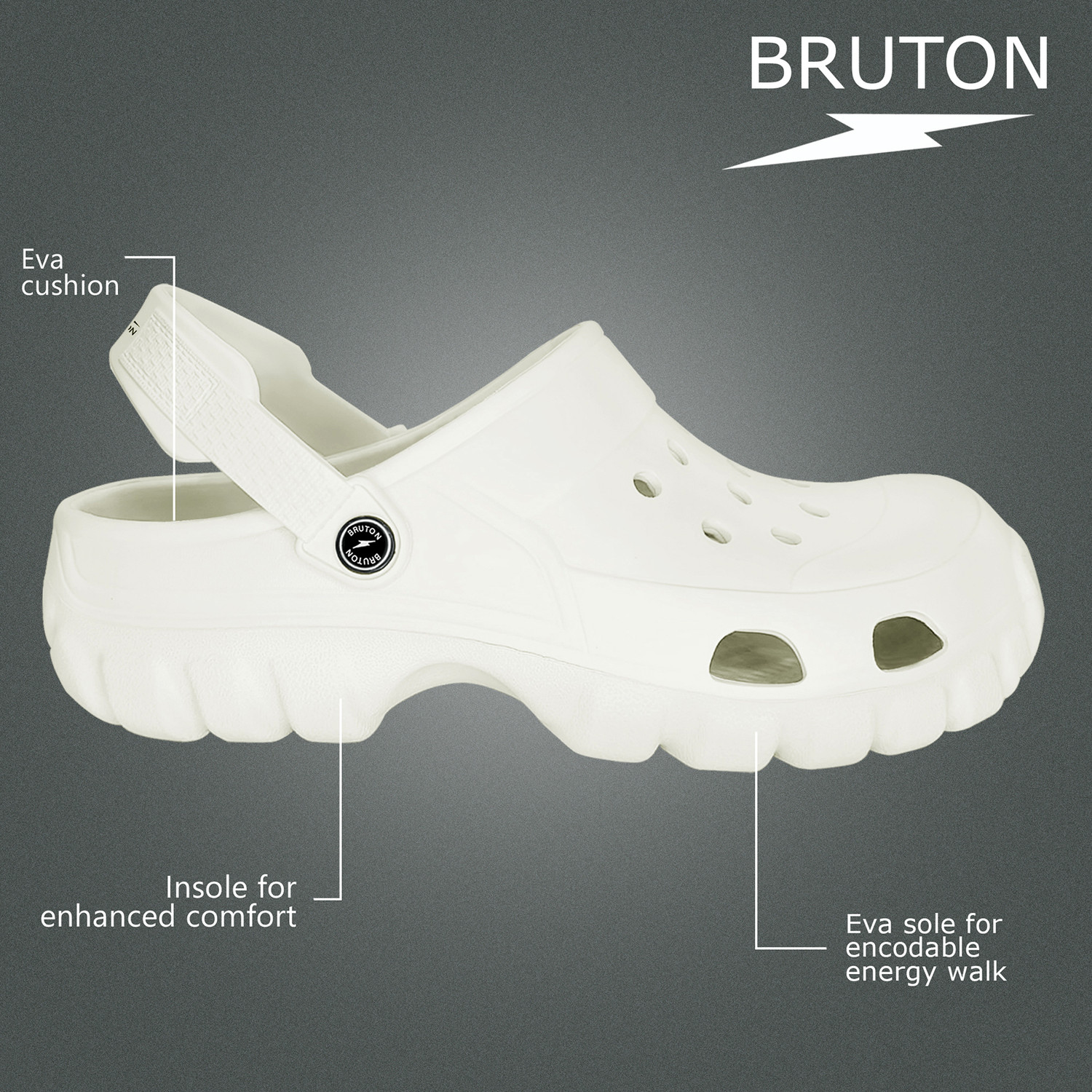 Image of BRUTON Men Sandal (Grey , 10)