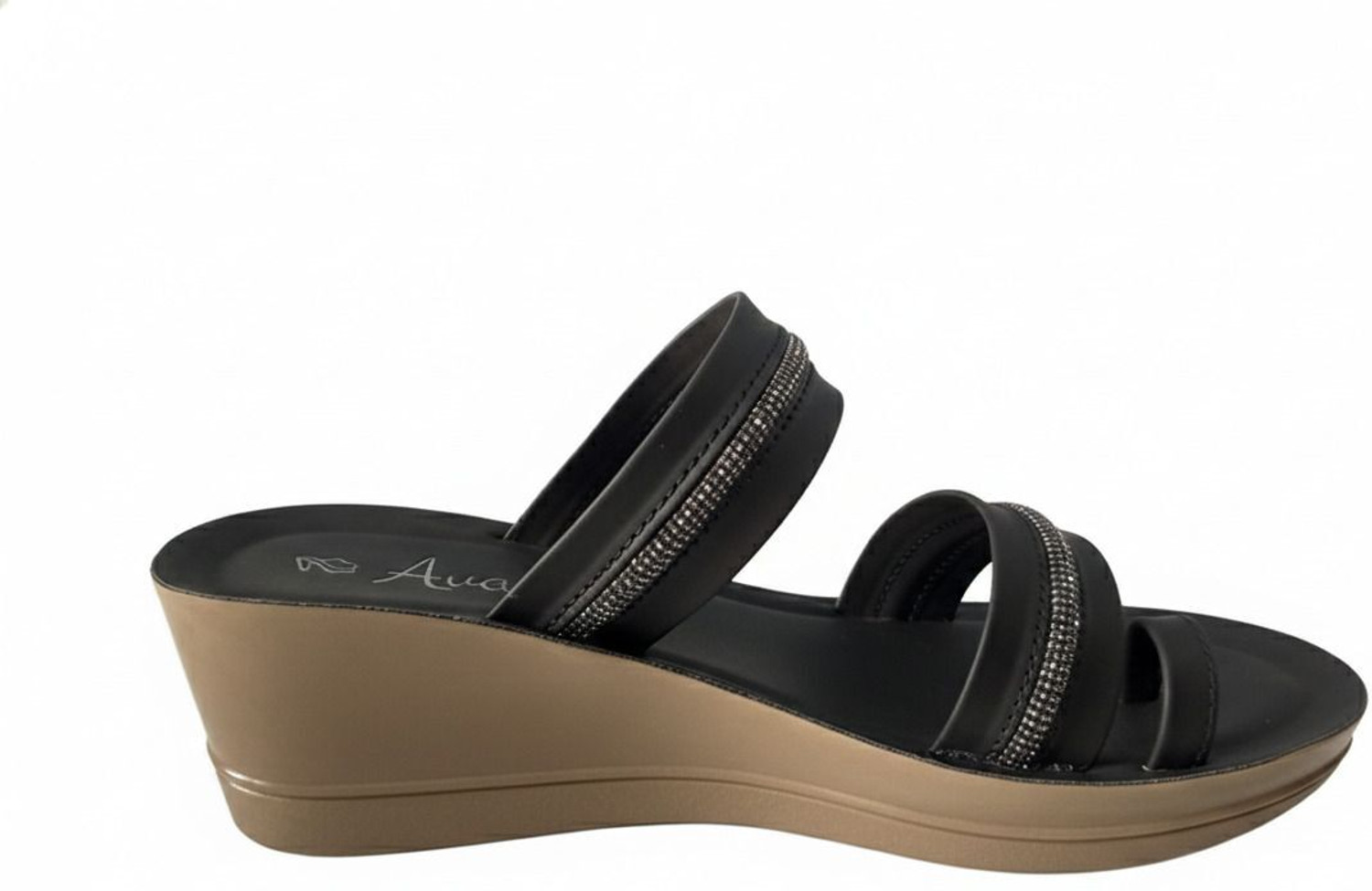 Image of AVA Women Heels Sandal (Black , 7)
