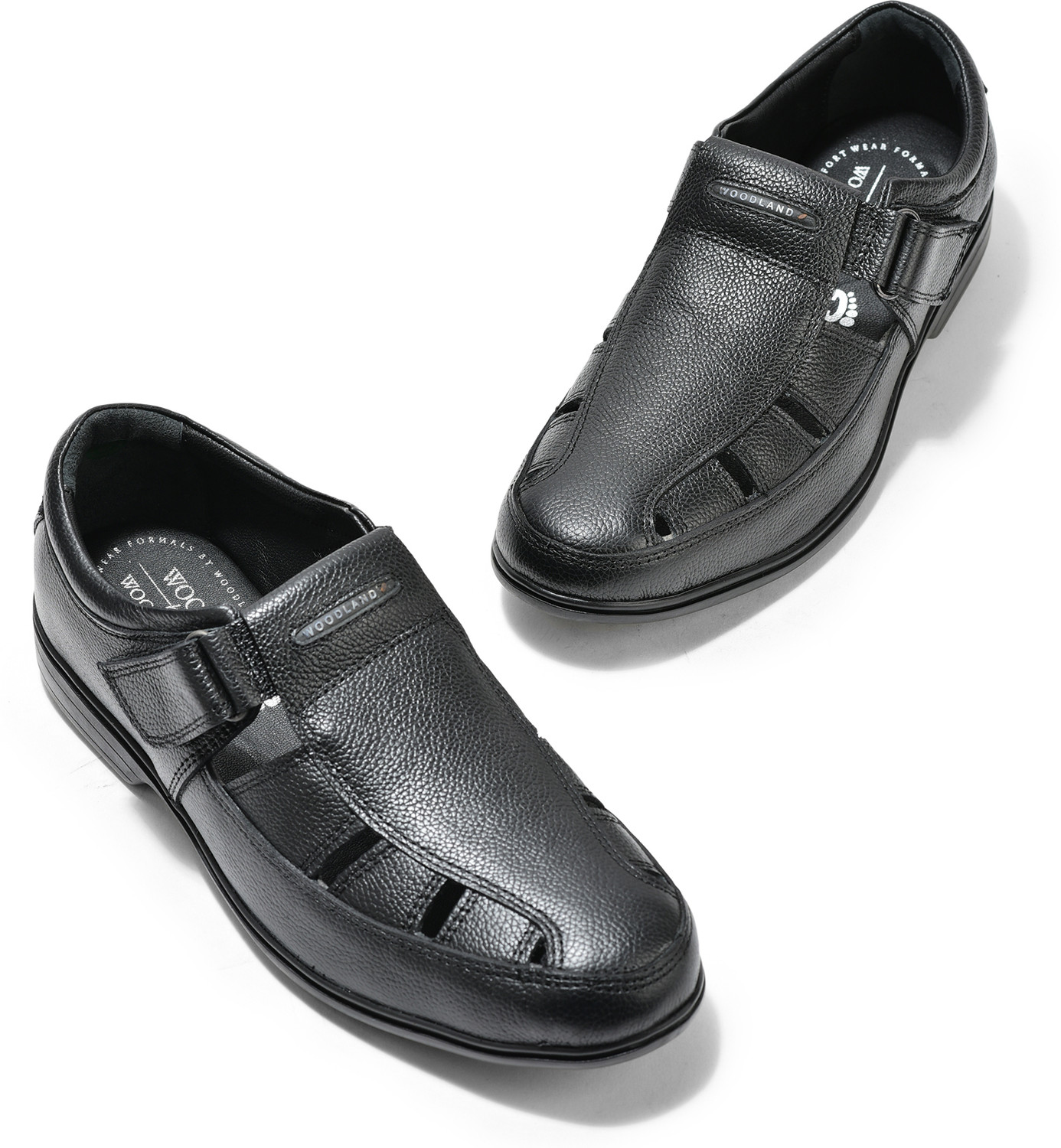 Image of WOODLAND Men Outdoor Comfortable Lightweight Everyday Use Casual Sandal (Black , 11)