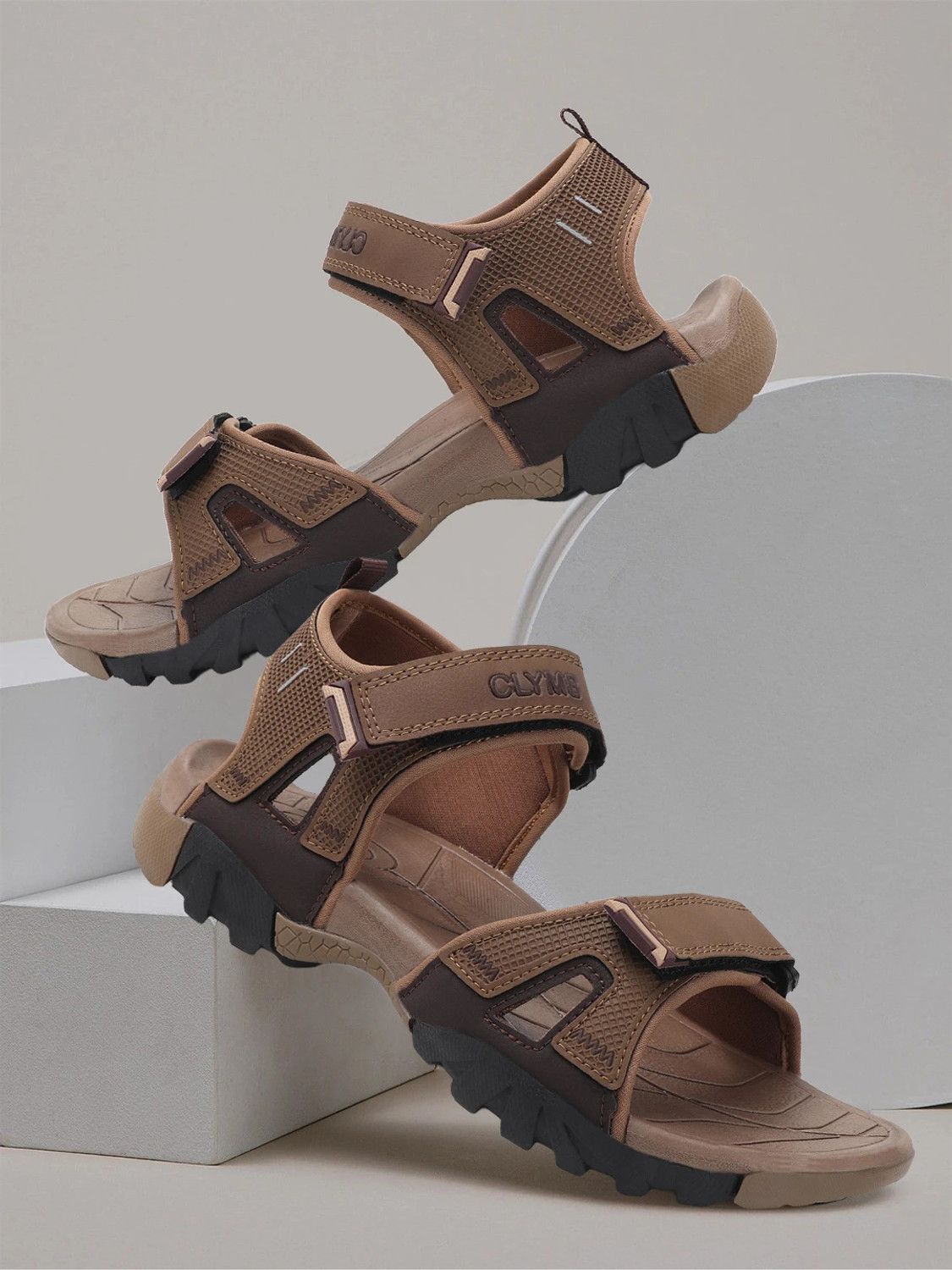 Image of CLYMB Men Sports Sandal (Brown , 8)