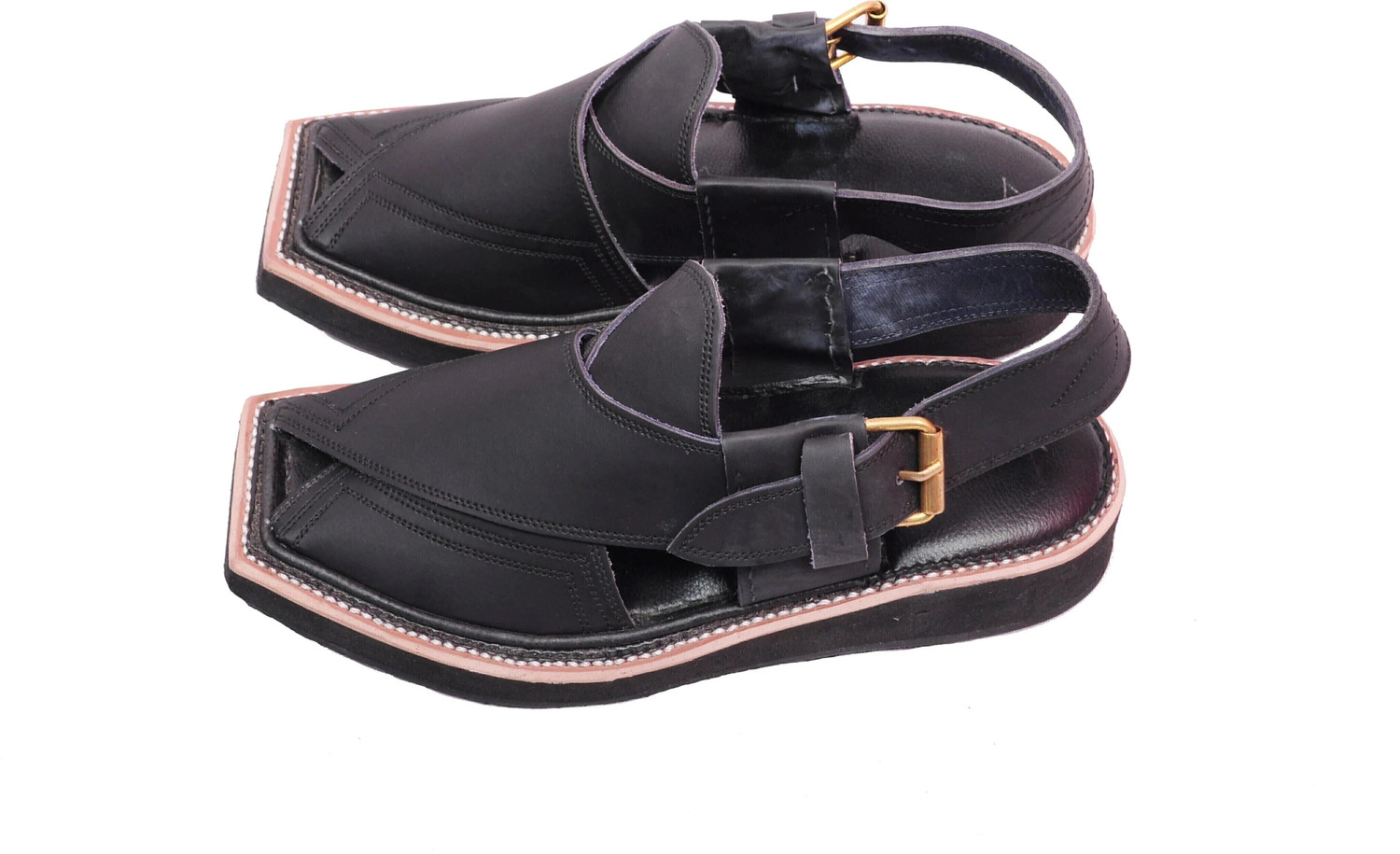 Image of PESHAWARI CHAPPAL Men Sandal (Black , 5)