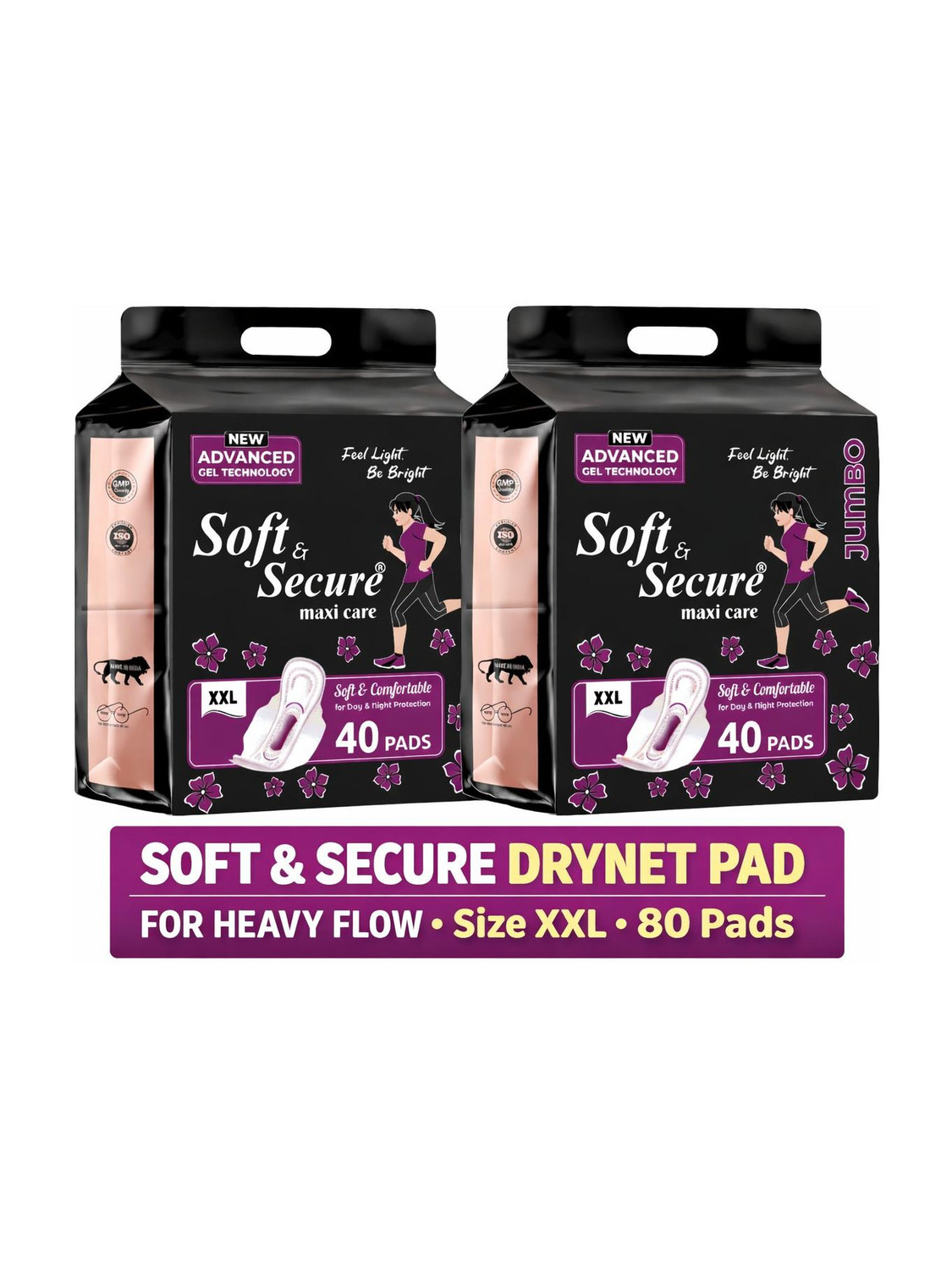 Image of jumbo extra comfort Dry Feel Regular Sanitary Pad (Pack of 120)