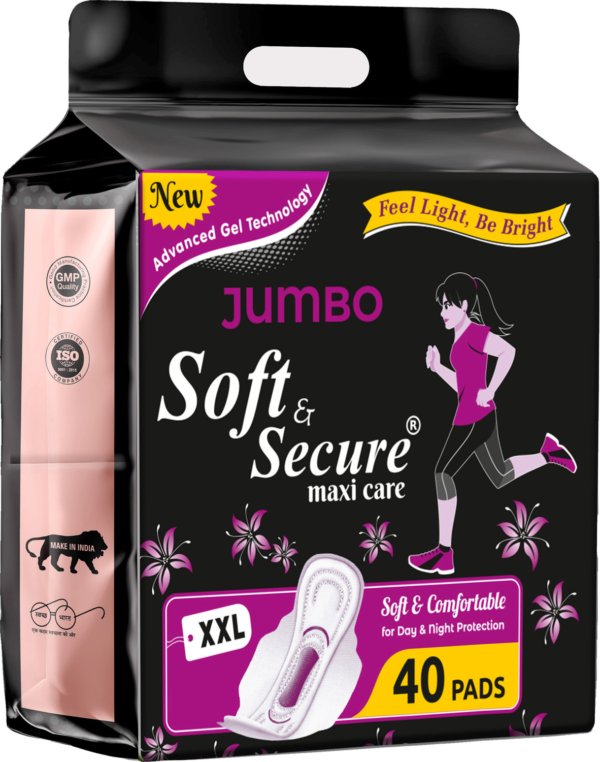 SOFT & SECURE XXL DRY COMFORT WITH RASH FREE SANITARY PAD, LEAKAGE PROTECTION |...