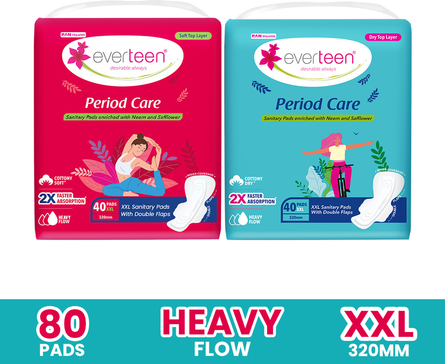 everteen Period Care XXL 40 Soft & 40 Dry - Image 6