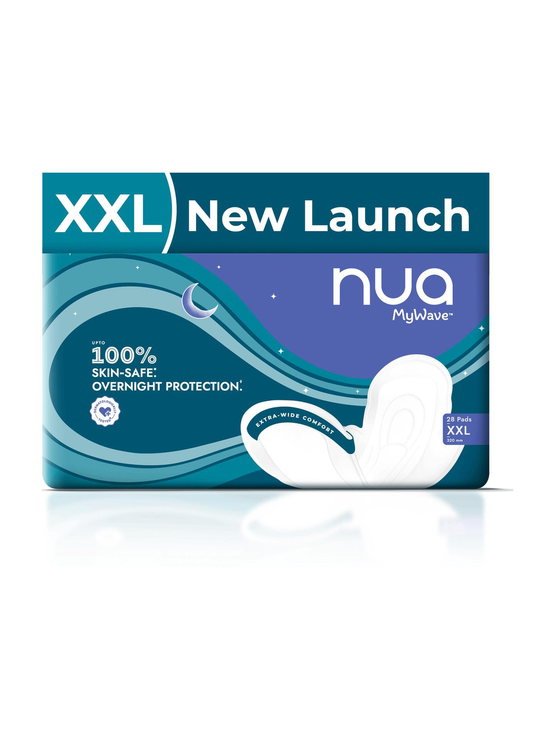 Image of Nua Everyday Panty Liners Soft Comfortable Sanitary Pad ,48 Pcs x Pack of 3 Pantyliner (Pack of 144)