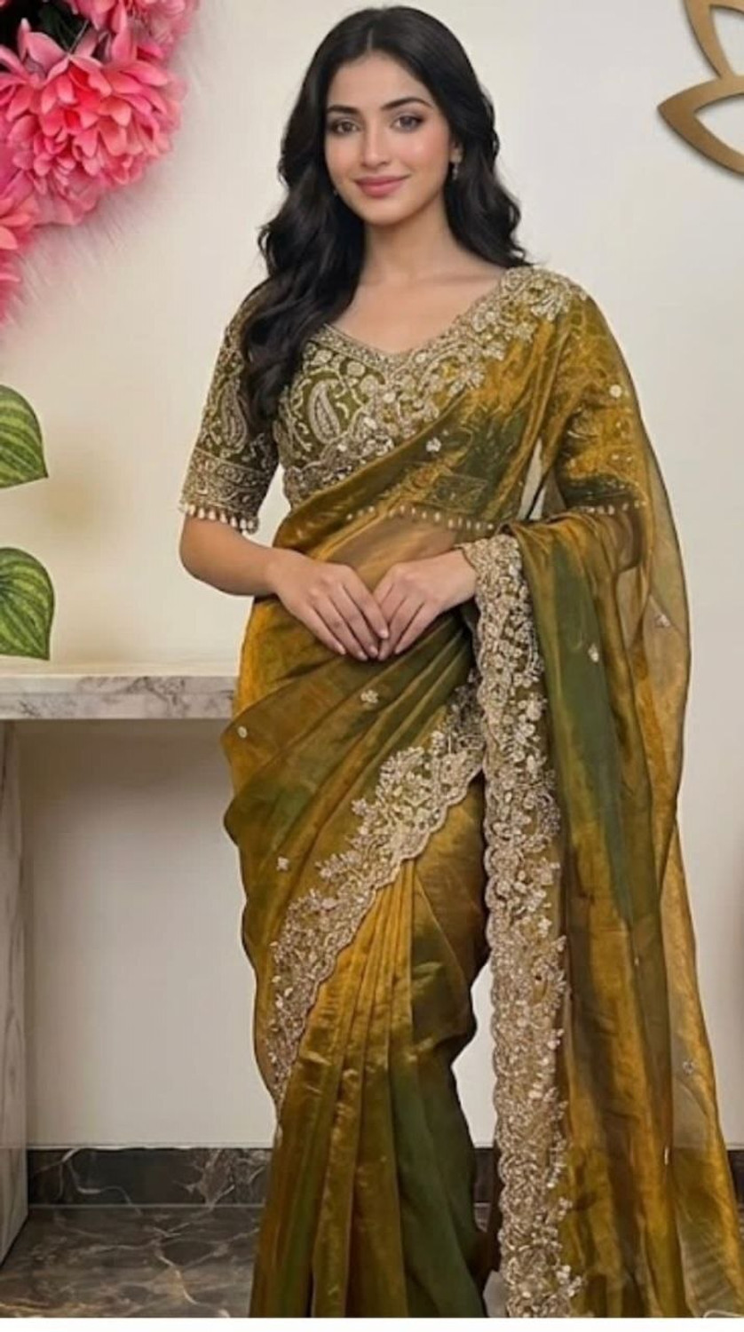 Image of BS CREATION Printed Bollywood Jimmy Jimmy Saree (Purple)