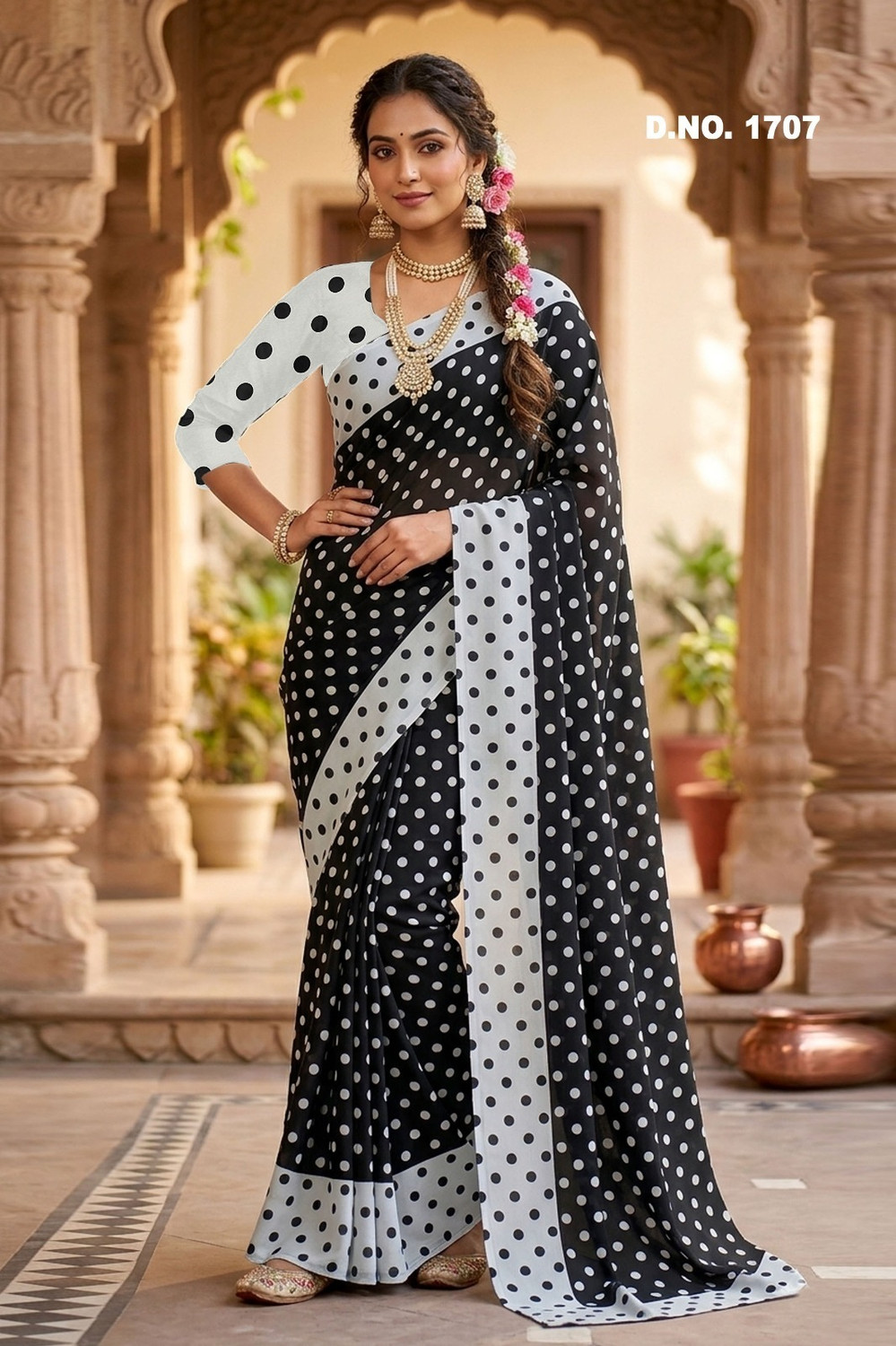 Image of BS CREATION Printed Bollywood Jimmy Jimmy Saree (Purple)