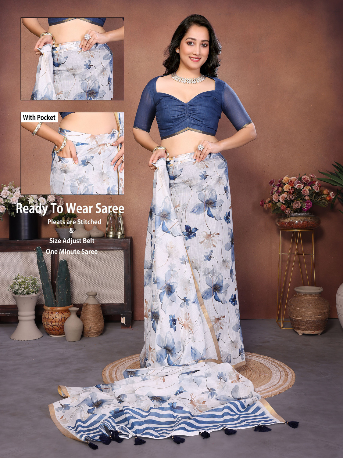 Image of Samantha Woven Paithani Art Silk Saree (Multicolor)