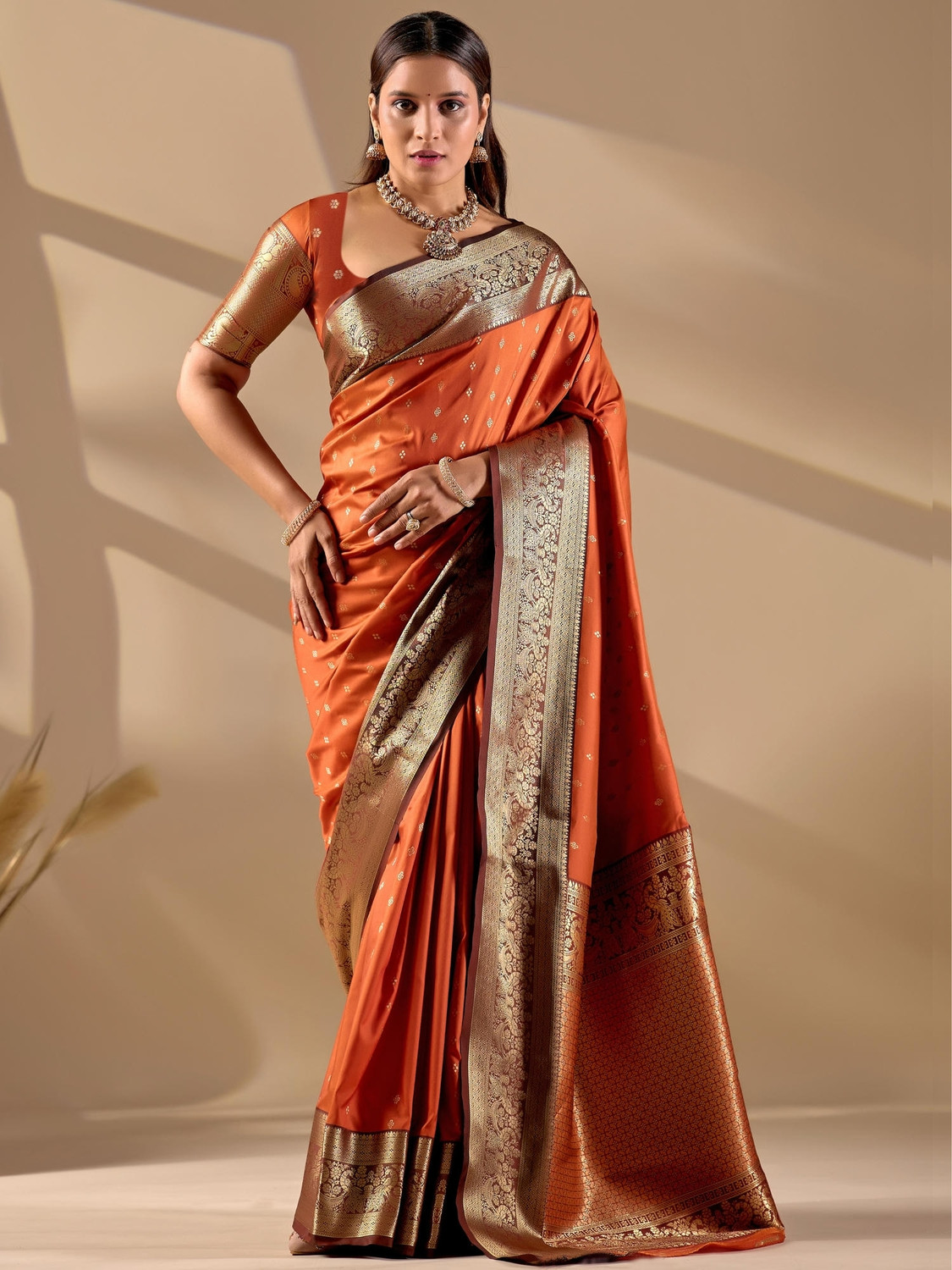 Image of Samantha Woven Paithani Art Silk Saree (Multicolor)
