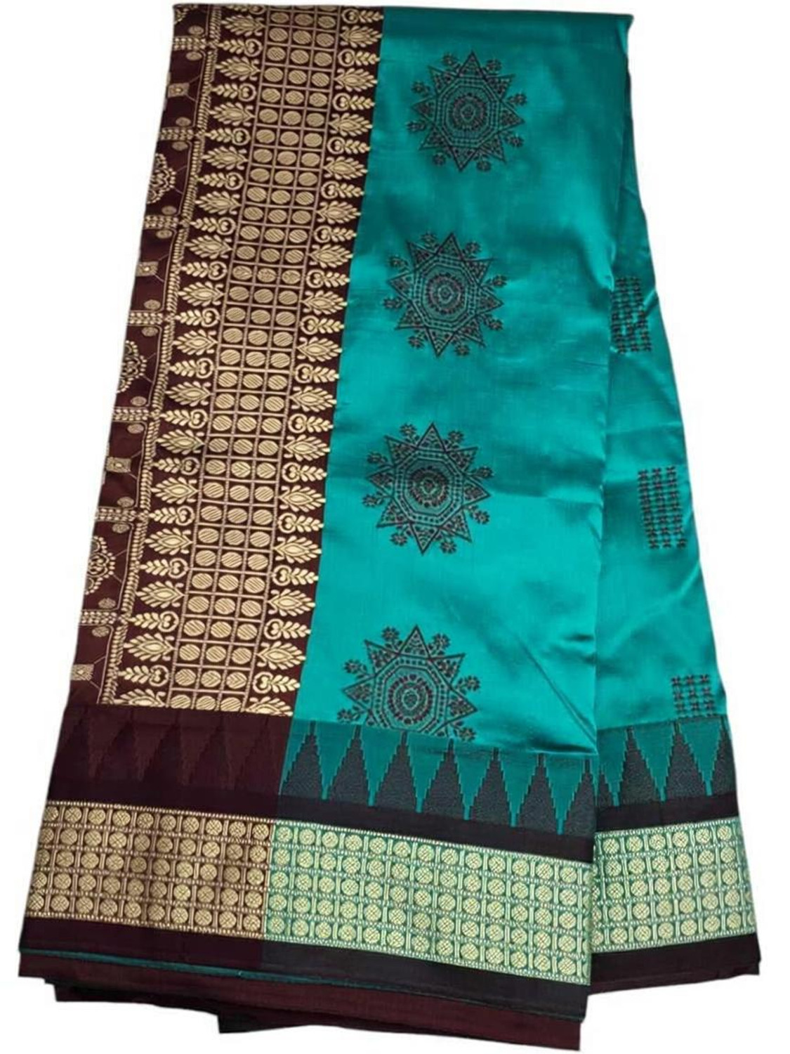 Image of JAYANTI HANDLOOM Woven Sambalpuri Pure Cotton Saree (Multicolor)