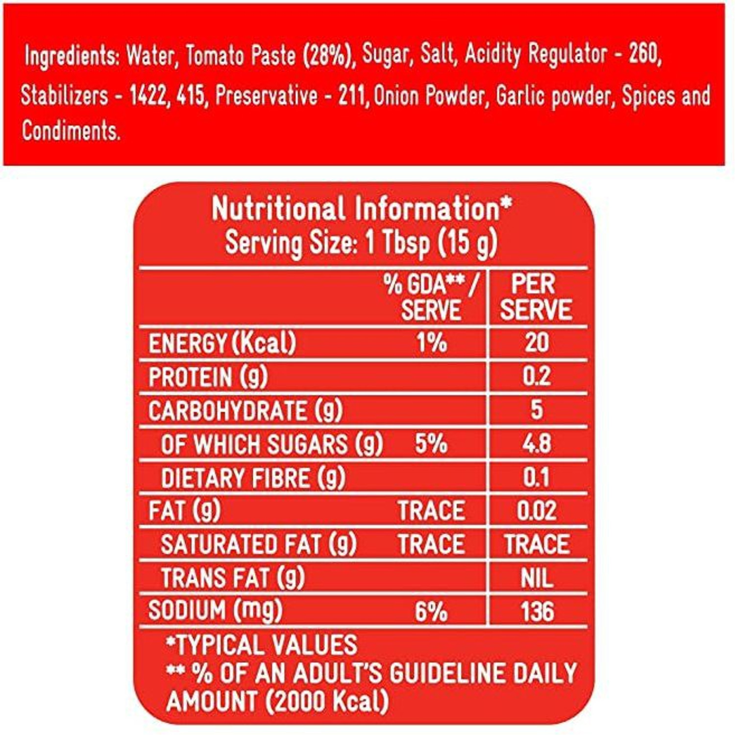 Image of Kissan ketchup Sauces & Ketchup (1200 g)