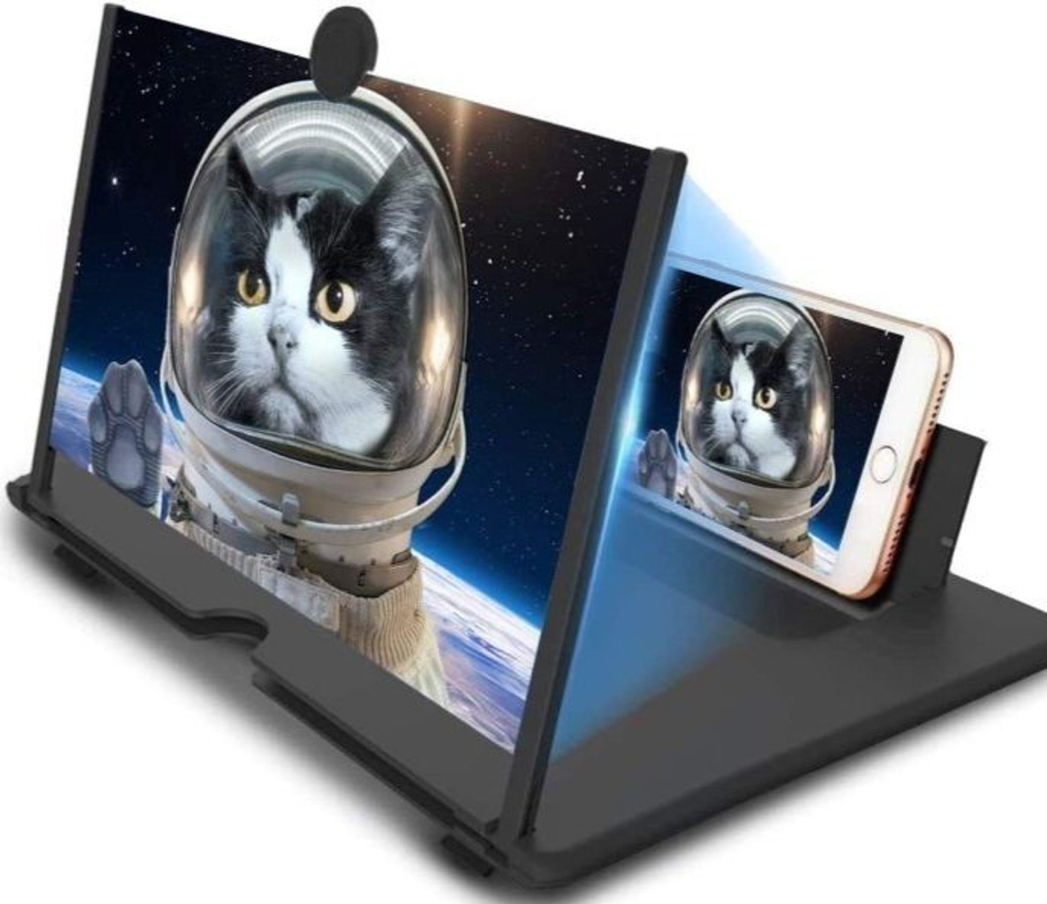 Image of Gribbtor 12 inch 3 times screen magnifier fresnel mirror HD vivoppox Screen Expander Phone