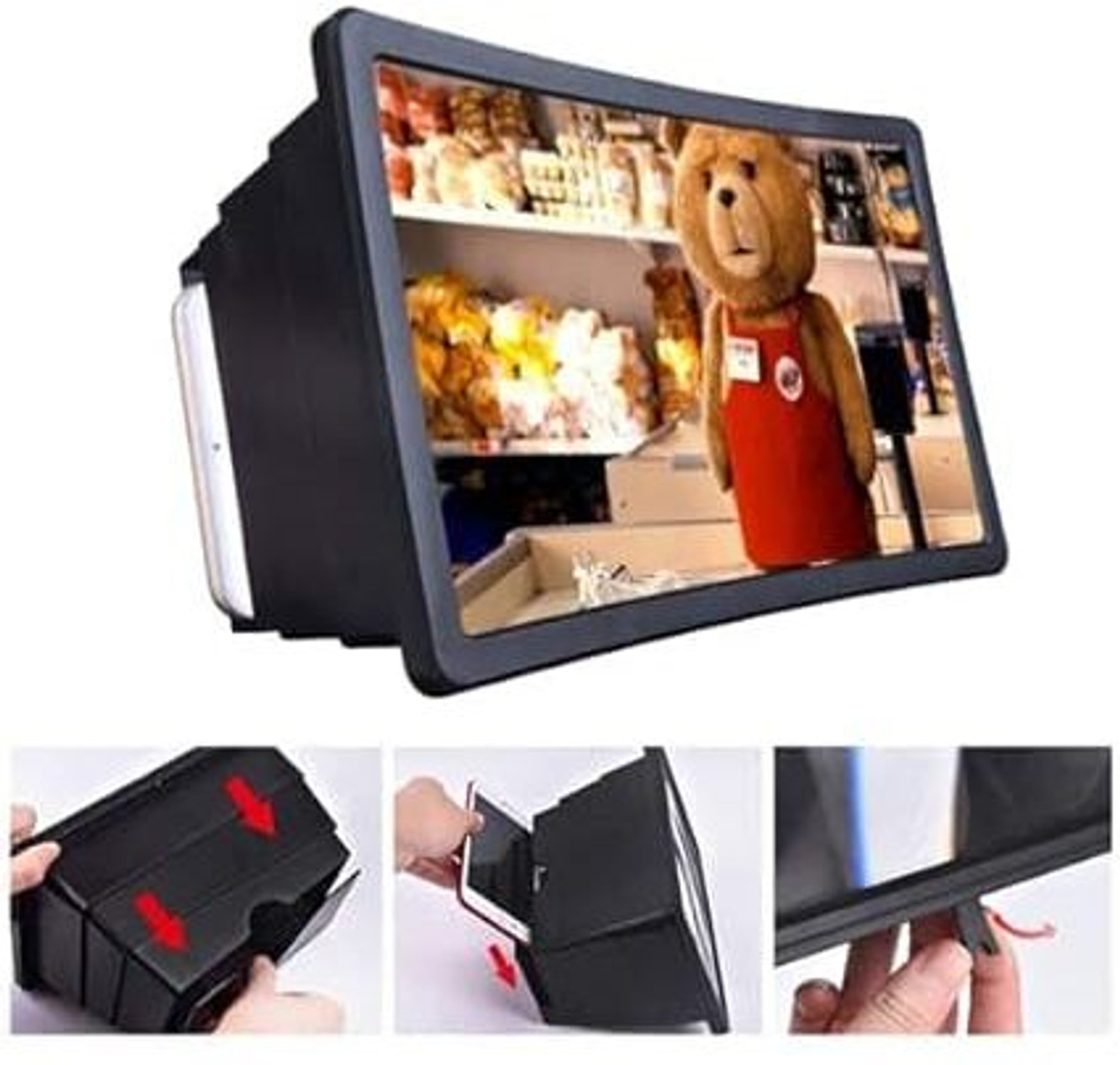 Image of Kesar 12 inch TV Screen Magnification for Phone Screen Expander Phone