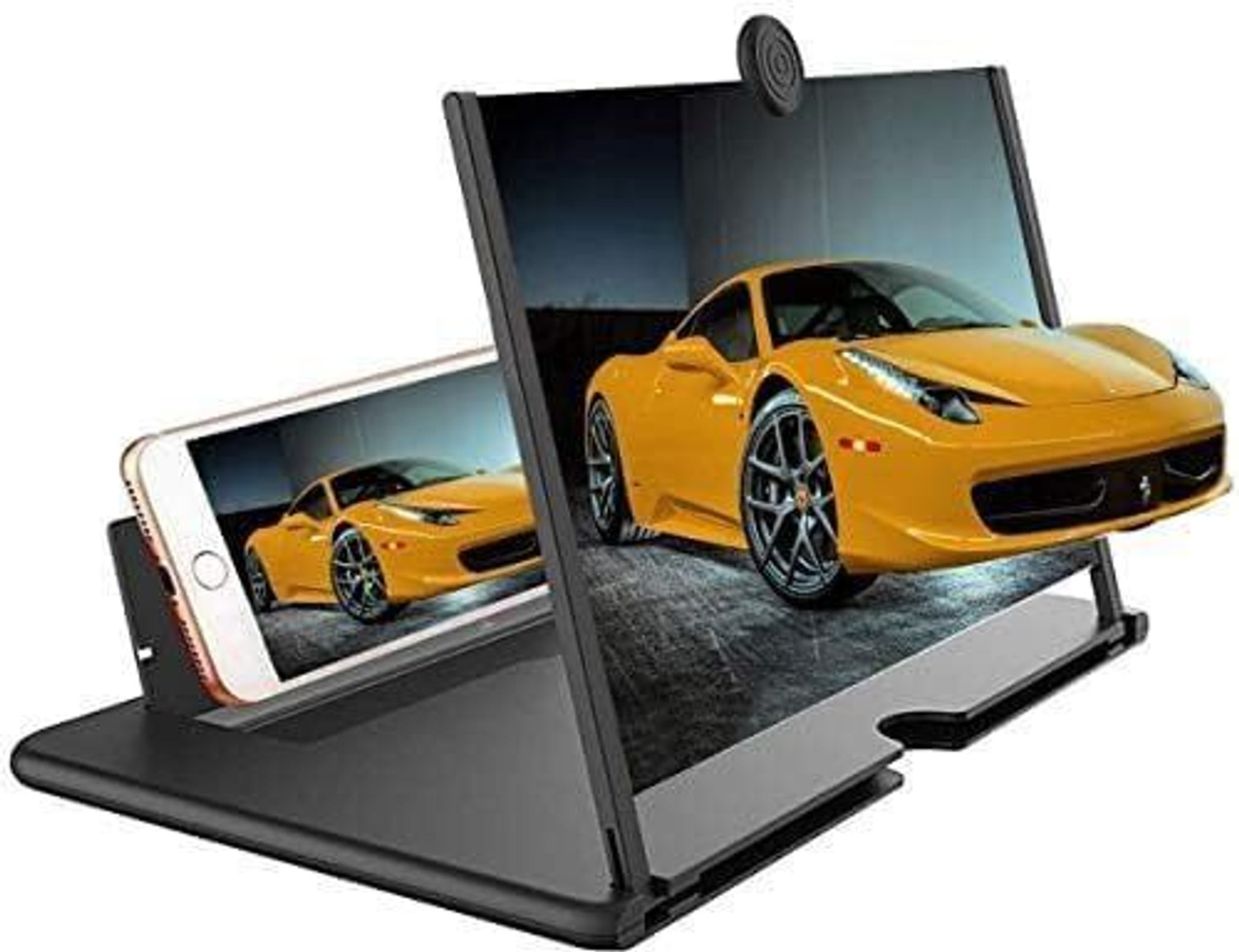 Image of DREZII 12 inch 3D HD Mobile Screen Magnifier for All Smartphones Foldable Phone Screen Amplif Screen Expander Phone