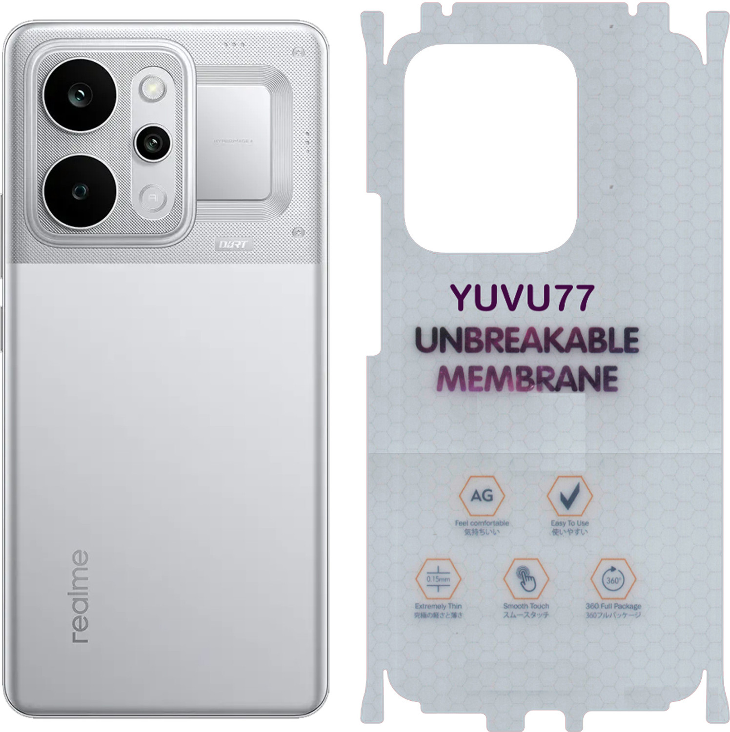 yuvu77 Back Screen Guard for Realme P4 Power 5G - Image 1