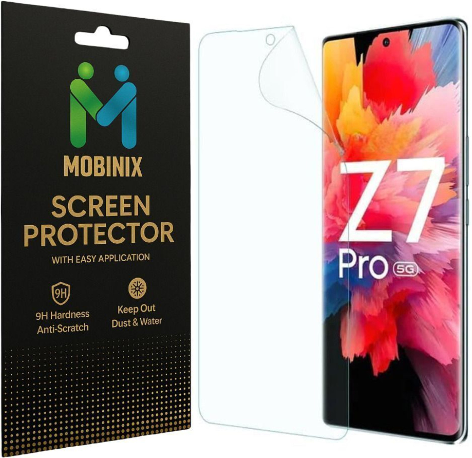 Image of SDH PROTECT Edge To Edge Screen Guard for IQOO Z10 5G, Self Healing Unbreakable Membrane Full Coverage with Easy Installation Kit-Clear (Not a Tempered Glass) (Pack of 1)