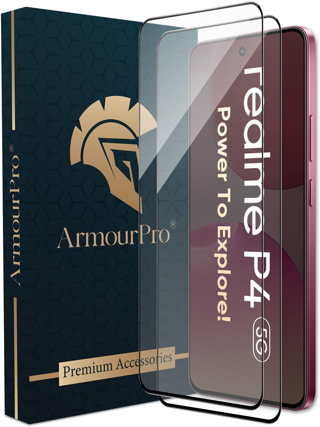 ArmourPro Edge To Edge Tempered Glass for Realme P4 5G, P3 5G - Image 6