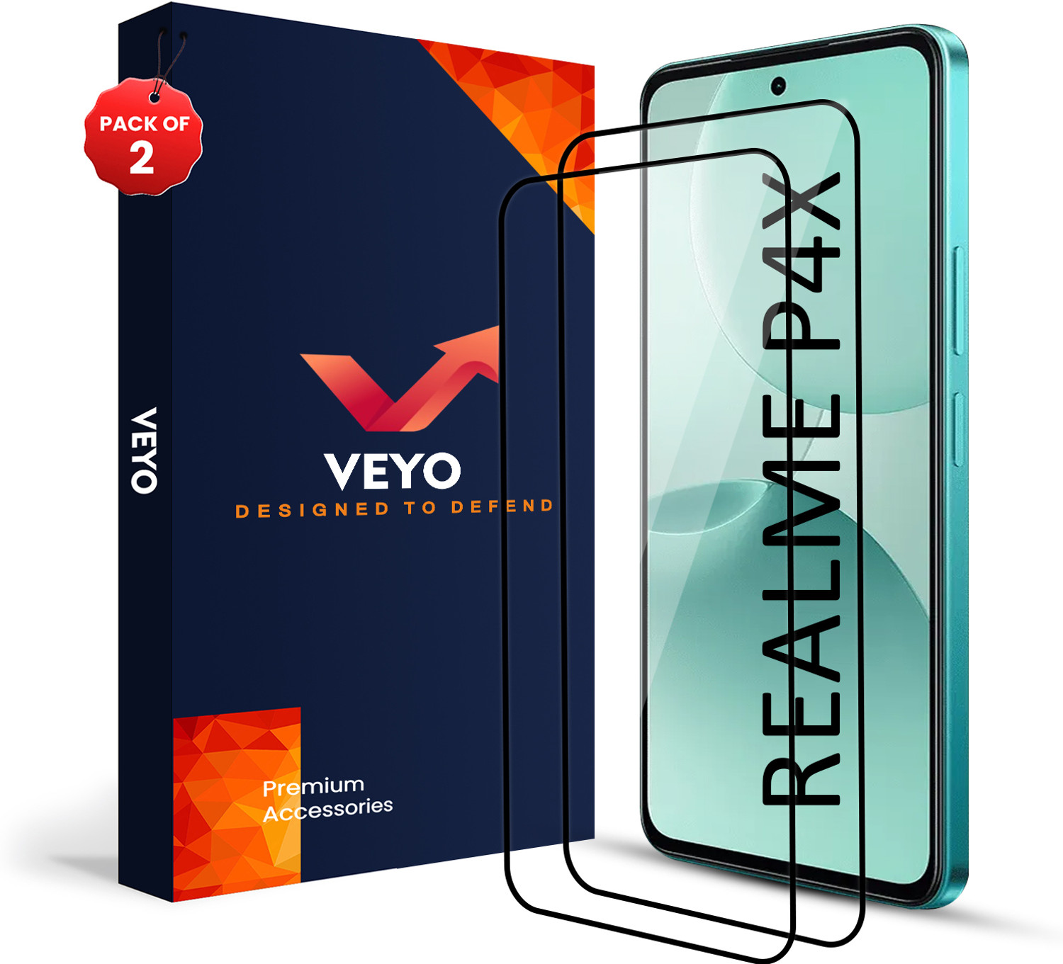 Image of PROACCS Edge To Edge Tempered Glass for OnePlus Nord N20 SE (Pack of 2)