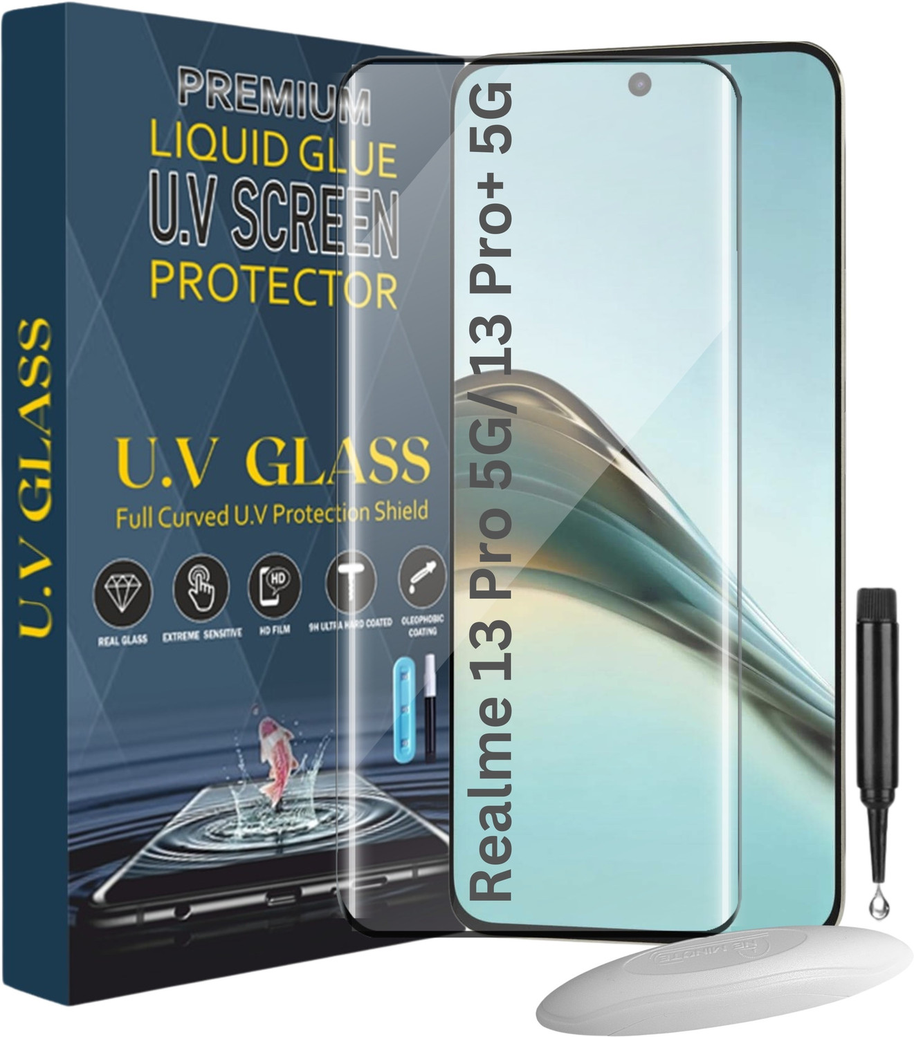 Fablue Edge To Edge Tempered Glass for RealMe 13 Pro 5G - Image 1
